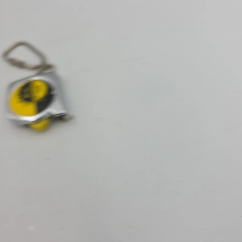 Vintage Keychain Pocket Measuring Tape Key Ring Metal Fob Small 36